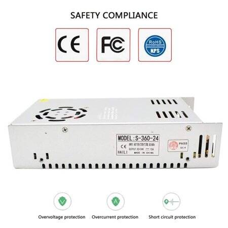 High Quality Power Supply 360W 24V 15A S-360-24 - 2