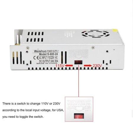 High Quality Power Supply 600W 24V 25A With Fan - 3