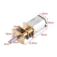 High Torque N20 6V 25RPM Micro DC Metal Gear Reduction Motor Reduction Ratio 1 :1000 - 4