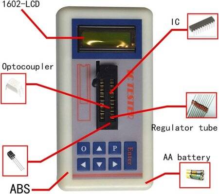 Integrated Circuit IC Tester TransisTor Tester - 5