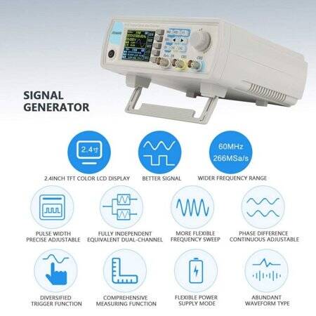 JDS-6600 15MHz Dual-Channel Fully CNC DDS Arbitrary Wave Function Signal Generator Pulse Signal Source Frequency Meter EU Plug - 3