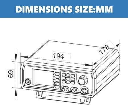 JDS-6600 15MHz Dual-Channel Fully CNC DDS Arbitrary Wave Function Signal Generator Pulse Signal Source Frequency Meter US Plug - 2