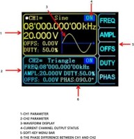 JDS-6600 15MHz Dual-Channel Fully CNC DDS Arbitrary Wave Function Signal Generator Pulse Signal Source Frequency Meter US Plug - 3