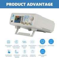 JDS-6600 15MHz Dual-Channel Fully CNC DDS Arbitrary Wave Function Signal Generator Pulse Signal Source Frequency Meter US Plug - 4