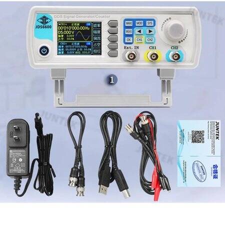 JDS-6600 30MHz Dual-Channel Fully CNC DDS Arbitrary Wave Function Signal Generator Pulse Signal Source Frequency Meter US Plug - 1