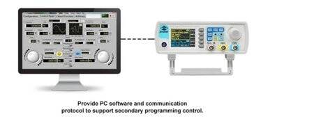 JDS-6600 60MHz Dual-Channel Fully CNC DDS Arbitrary Wave Function Signal Generator Pulse Signal Source Frequency Meter US Plug - 4