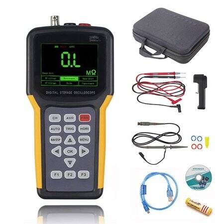 JDS2012A 20MHz 1CH Car Repair Maintenance Multimeter EU Plug With Battery - 2