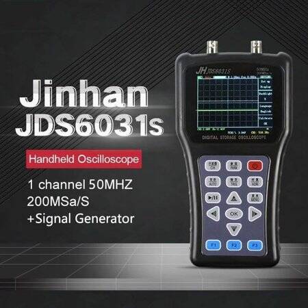 JDS6031S 50MHz 1CH Upgrade Digital Oscilloscope EU Plug With Battery - 2