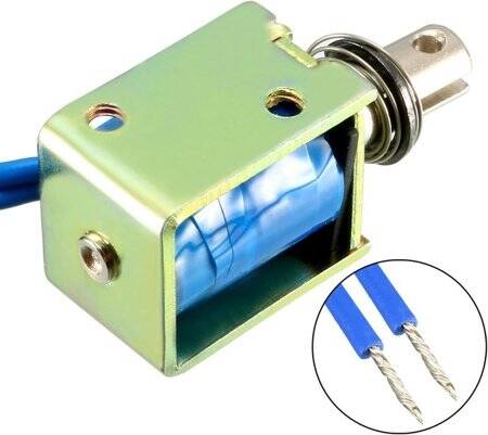 JF-0520 DC12V 4N 10mm Frame Type Electromagnet Lock - 3