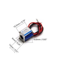 JF-0520 DC6V 4N 10mm Frame Type Electromagnet Lock - 2