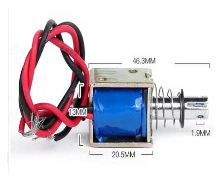 JF-0520B DC36V 4N 10mm Push-Pull Permeable Electromagnet Lock - 2