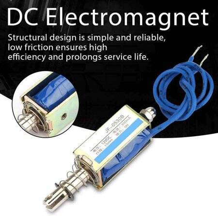 JF-0530 DC12V 5N 10mm Frame Type Electromagnet Lock - 3