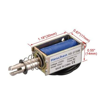 JF-0730B DC36V 5N 10mm Permeable Electromagnet Lock - 5