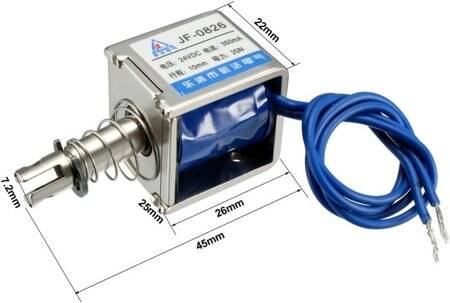 JF-0826 DC24V 20N 10mm Frame Type Electromagnet Lock - 2