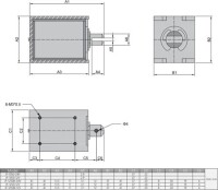 JF-1250B DC36V 60N 10mm Permeable Electromagnet Lock - 5