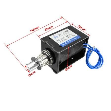 JF-1683B DC110V 8KG 20mm Permeable Electromagnet Lock - 2