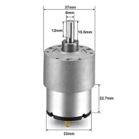 JGB37-520 DC6V 35RPM Miniature Forward And Reverse Brushed DC Speed Reducer Motor - 5