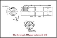 JGB37-555 DC12V 30RPM High Torque DC Low Speed Forward And Reverse Reduction Motor Without Encoder - 3