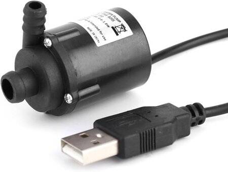 JT-160A 5V 120L/ H Miniature Brushless DC Water Pump With USB - 1