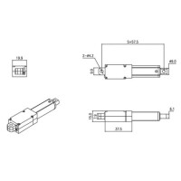 LA-T8-150 Stroke Length 150mm 30mm/S 20N DC12V Electric Putter Electric Linear Actuator Putter For Doors Windows - 2