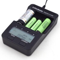 LiitoKala Lii-500 Multifunction Charger 18650/18650/26650 Usb 5V Output Large LCD Display Full Set EU Plug - 5