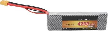 Lion 4200MAH 2S 7.4V 35C High Power High Quality Model Airplane LIPO Battery JST Female - 2