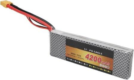 Lion 4200MAH 2S 7.4V 35C High Power High Quality Model Airplane LIPO Battery JST Female - 3