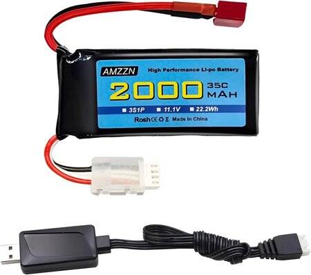 Lion 5200MAH 3S 11.1V 35C High Power High Quality Model Airplane LIPO Battery T Female - 1