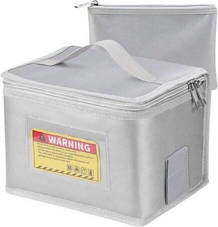 Lithium Battery Explosion-Proof Bag/Protection Bag Size: 100x75x115mm - 4