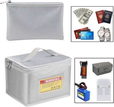 Lithium Battery Explosion-Proof Bag/Protection Bag Size: 100x75x115mm - 5