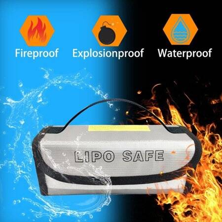 Lithium Battery Explosion-Proof Bag/Protection Bag Size: 185x75x60mm - 3