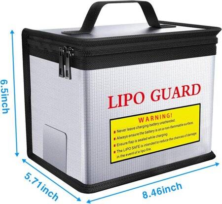 Lithium Battery Explosion-Proof Bag/Protection Bag Size: 215x145x165mm - 3