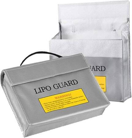 Lithium Battery Explosion-Proof Bag/Protection Bag Size: 240x65x180mm - 1