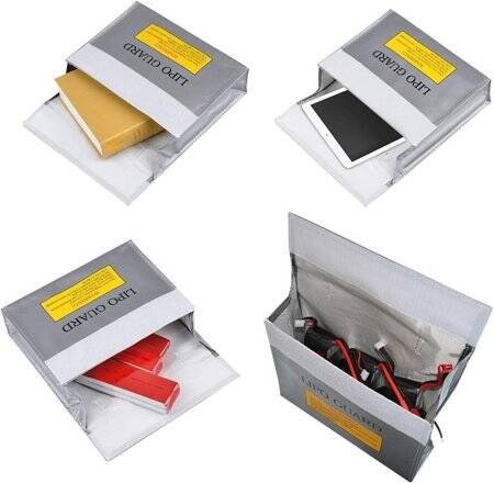 Lithium Battery Explosion-Proof Bag/Protection Bag Size: 240x65x180mm - 5