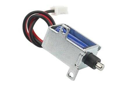 LY-025 DC12V 42N 12mm Through Push-Pull Electromagnetic Lock - 1