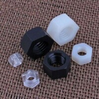 M10 Black Hexagonal Nylon Nut - 3