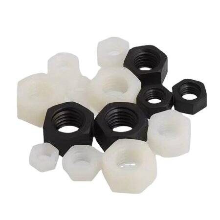 M12 White Hexagonal Nylon Nut - 1