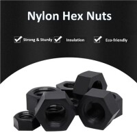 M14 Black Hexagonal Nylon Nut - 5