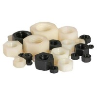 M14 White Hexagonal Nylon Nut - 1