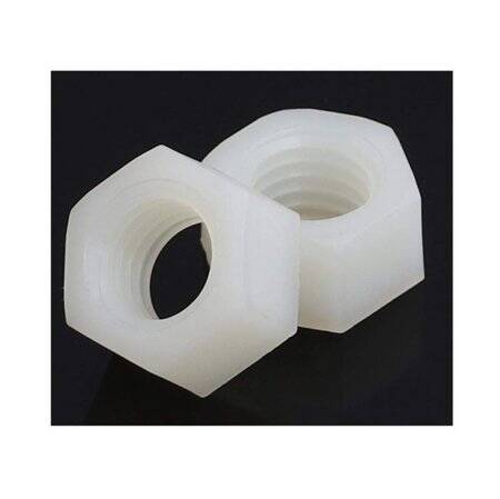 M18 White Hexagonal Nylon Nut - 1