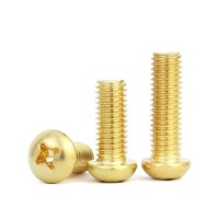 M2 5mm Brass Cross Pan Head Screw - 2