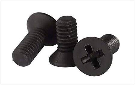 M2-5x12 Black Plastic Nylon Pan Head Phillips Screw - 2