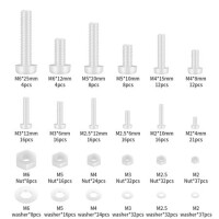 M2-5x12 White Plastic Nylon Pan Head Phillips Screw - 2