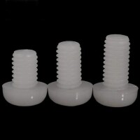 M2-5x15 White Plastic Nylon Pan Head Phillips Screw - 1