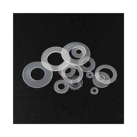 M2-5x5x0-3mm White Nylon Flat Washer - 2