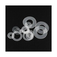 M2-5x5x0-3mm White Nylon Flat Washer - 5