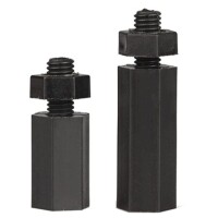 M2-5x6+6mm Black Hexagonal Nylon Column Single Head - 4