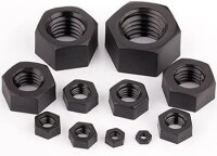 M2 Black Hexagonal Nylon Nut - 1