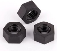 M2 Black Hexagonal Nylon Nut - 4