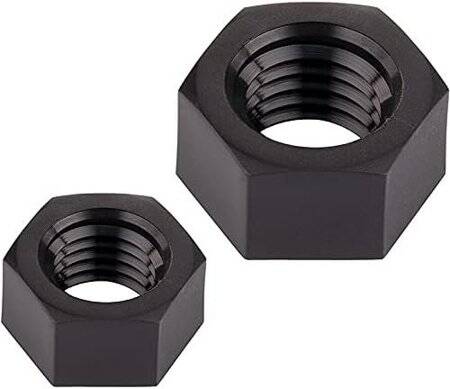 M2 Black Hexagonal Nylon Nut - 5